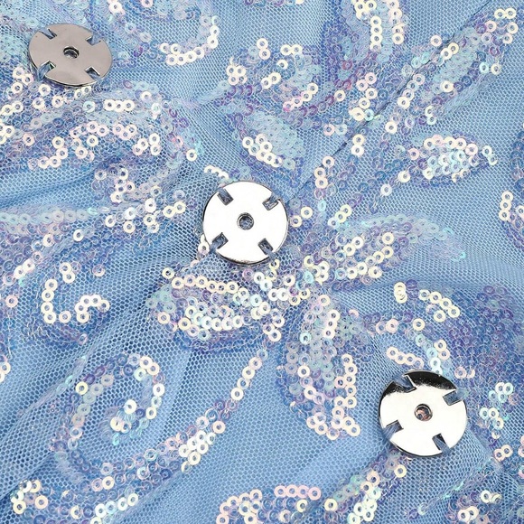 Stunning Formal Sequined Dress with Huge Bow - Picture 9 of 10